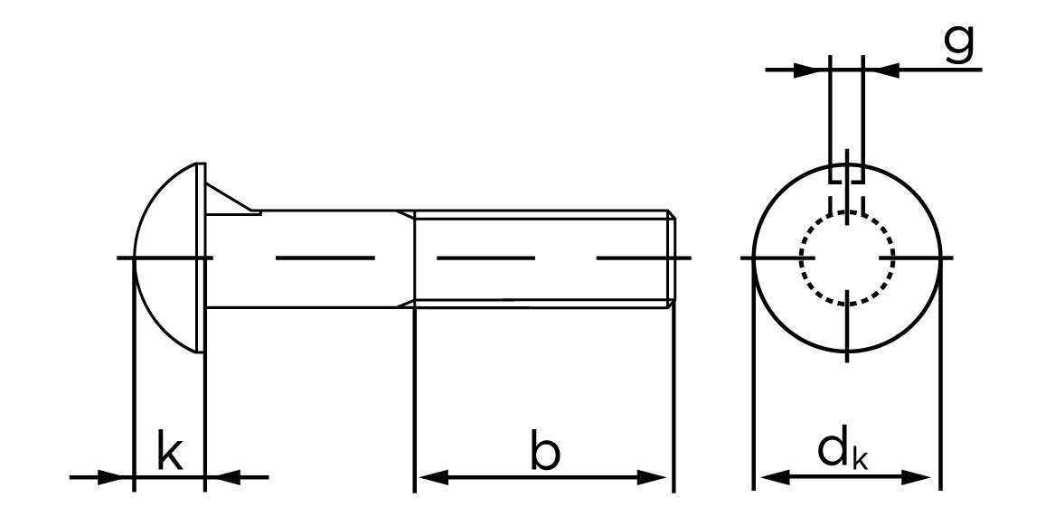 Teknisk tegning af DIN 607